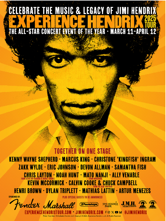 The Experience Hendrix 2025 Tour: Celebrating the Music and Soul of Jimi Hendrix