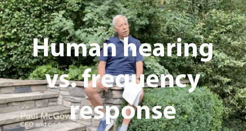Human hearing vs. frequency response