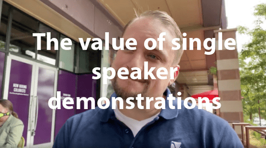 Lunch with Paul: The value of single speaker demonstrations