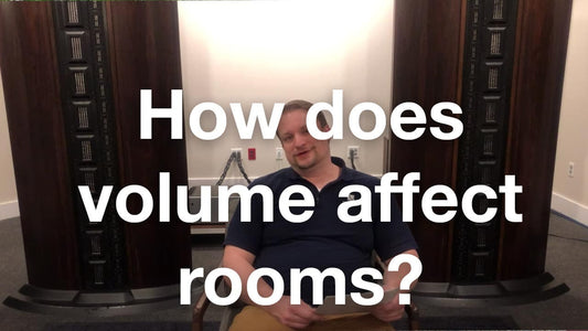 How does volume affect rooms?