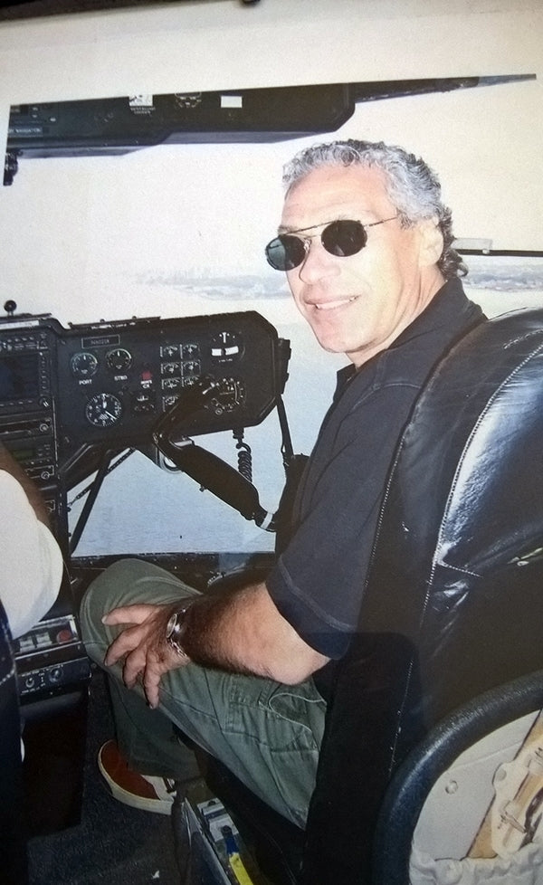 Co-pilot Ken in the Fuji blimp.