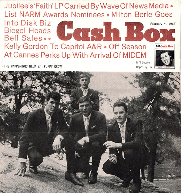 The Happenings on the cover of Cash Box magazine, February 4, 1967.